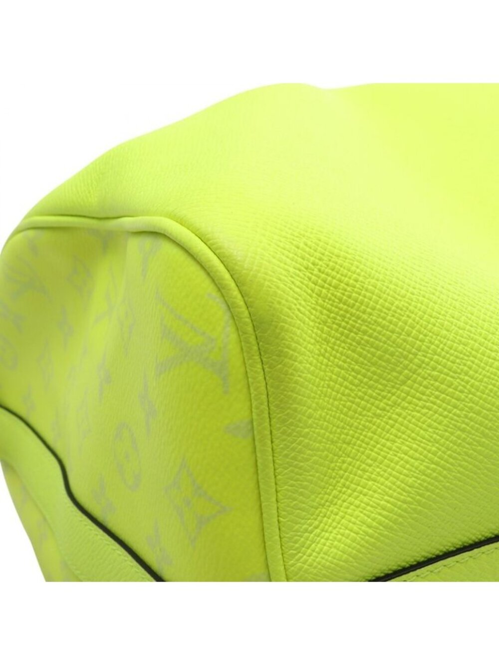 Louis Vuitton Boston Bag Keepall Bandouliere 50 Neon Yellow Leather Canvas - Picture 6 of 10